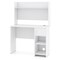 Writing Desk with Elevated Monitor Shelf and Dual Storage Shelves